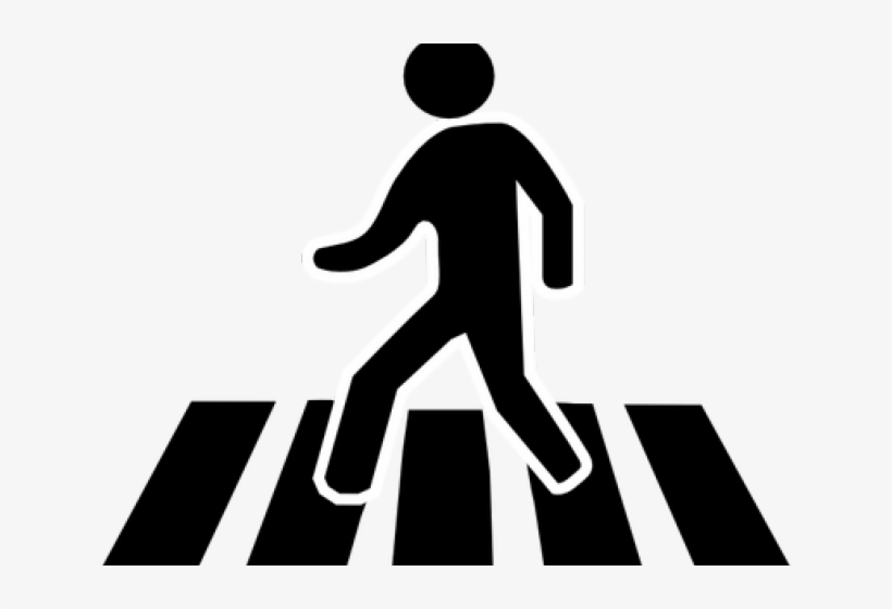 Safe Clipart Crosswalk - Cross The Street Clipart, transparent png