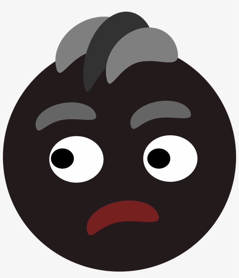 Confused Man Black - Illustration, transparent png
