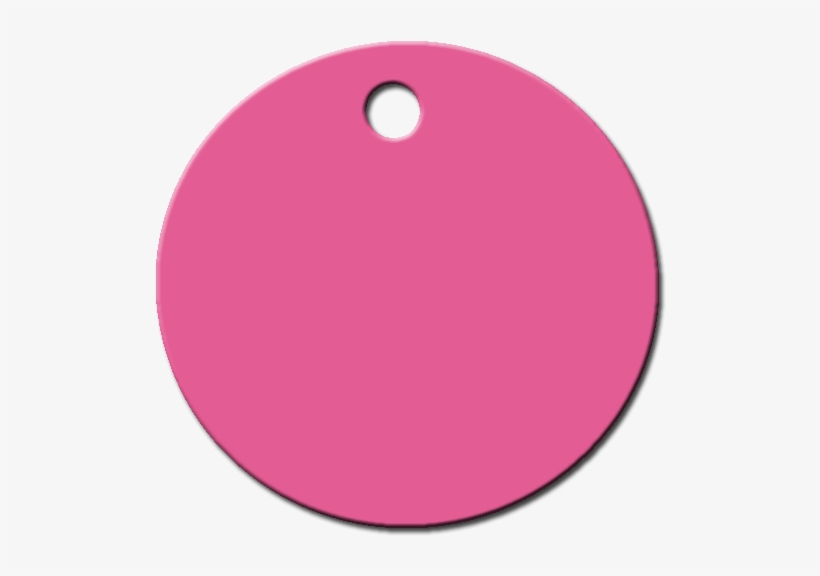 Circulo Rojo Chapa Para Perro Gato Aluminio - Circle, transparent png