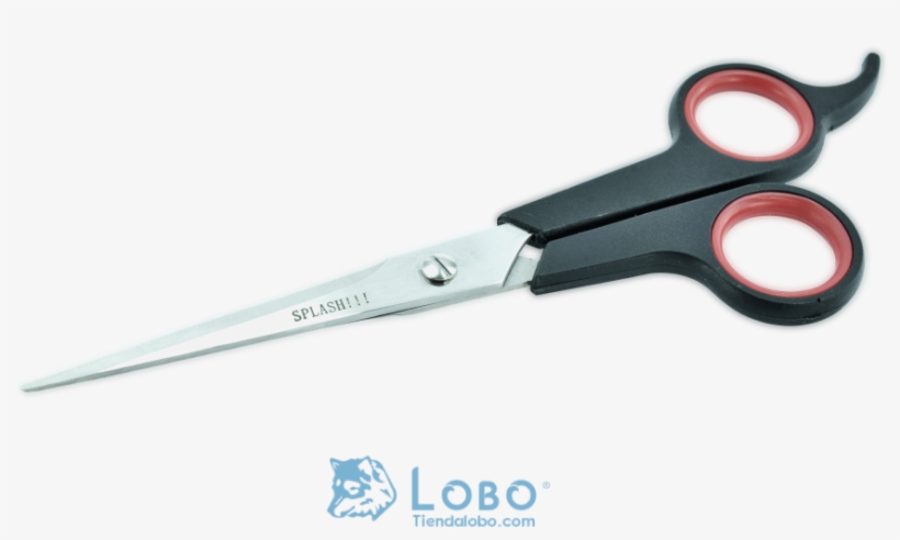 Tijera Peluquero Microdentada Acero Inoixidable Negro - Scissors, transparent png