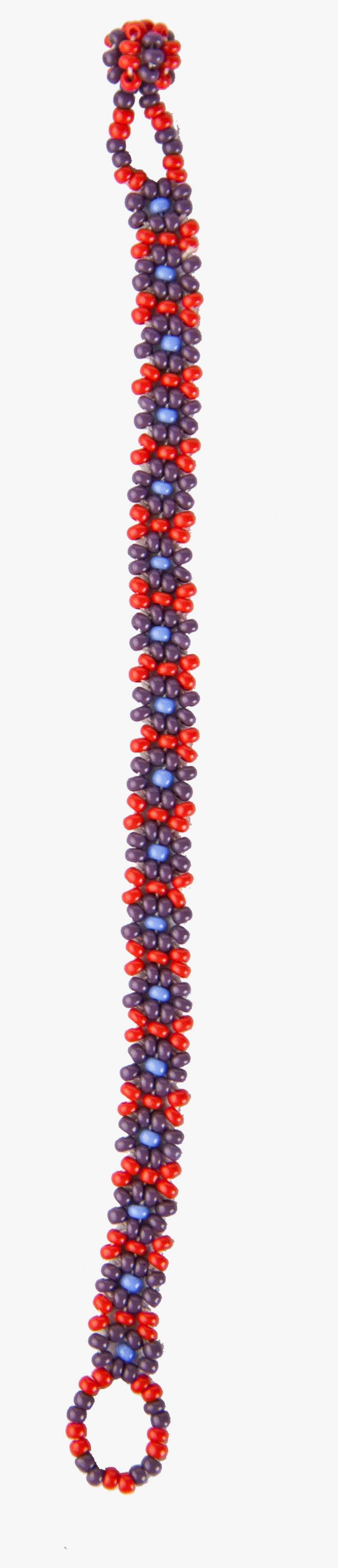 Pulsera Chica De Flores Morada Y Azul - Bead, transparent png