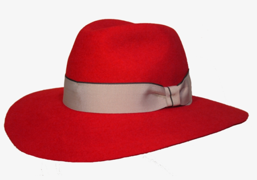Ref 21880-mlv Fedora Lana Impermeable Crushable C/ - Sombrero De Ala Ancha Rojo, transparent png
