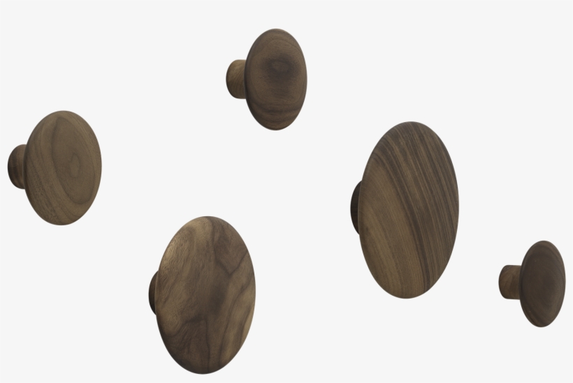 03296 The Dots Set Walnut 1533132371 - Muuto Dots 5 Pack, transparent png