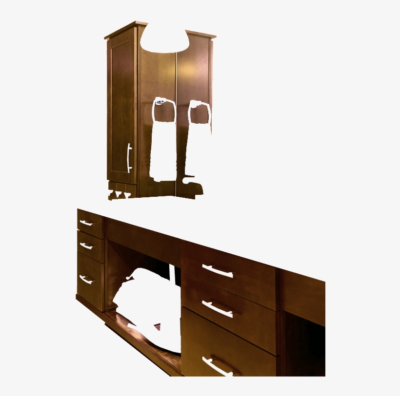 Cabinets-walnut - Cabinetry, transparent png