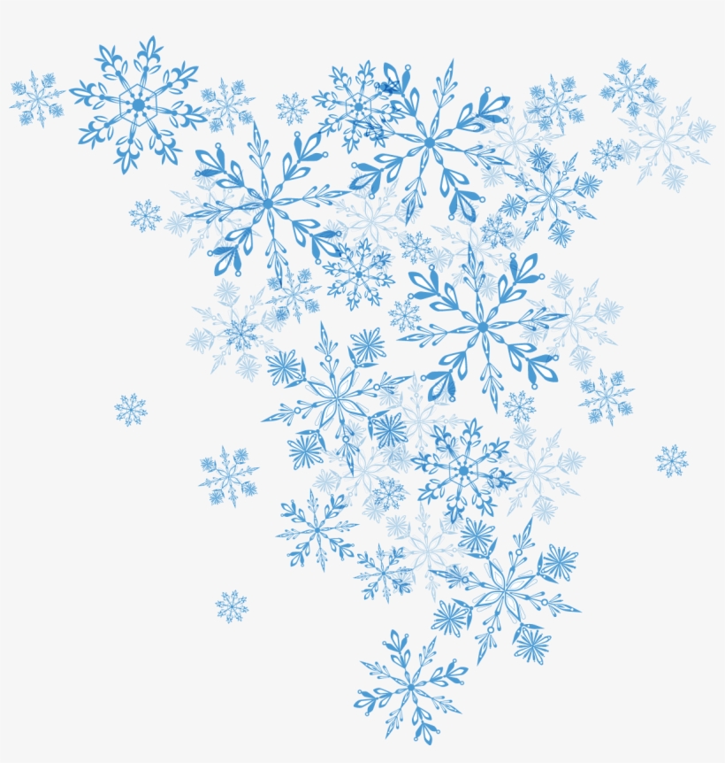 Blue Winter Christmas Euclidean Vector Snowflake Clipart - Vector Graphics, transparent png