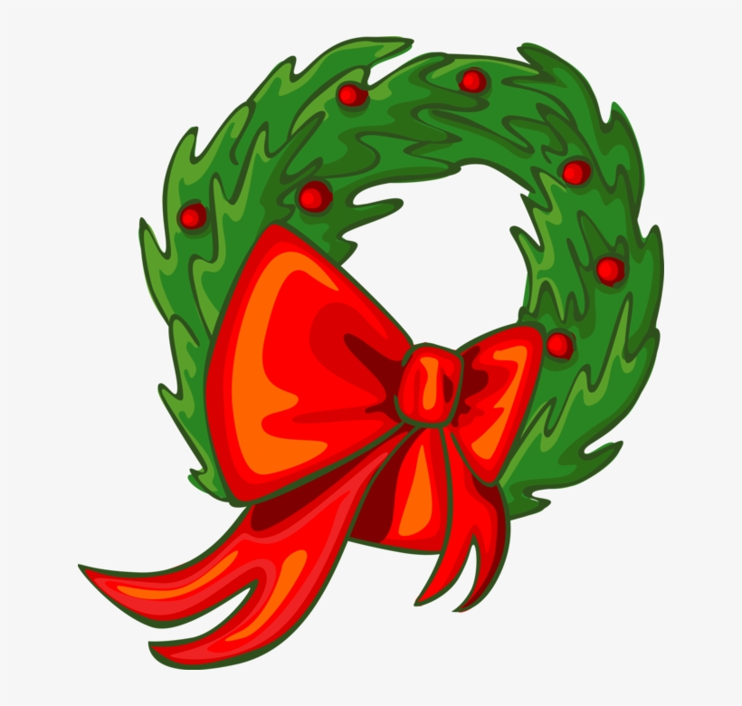 Vector Illustration Of Festive Season Christmas Wreath, transparent png