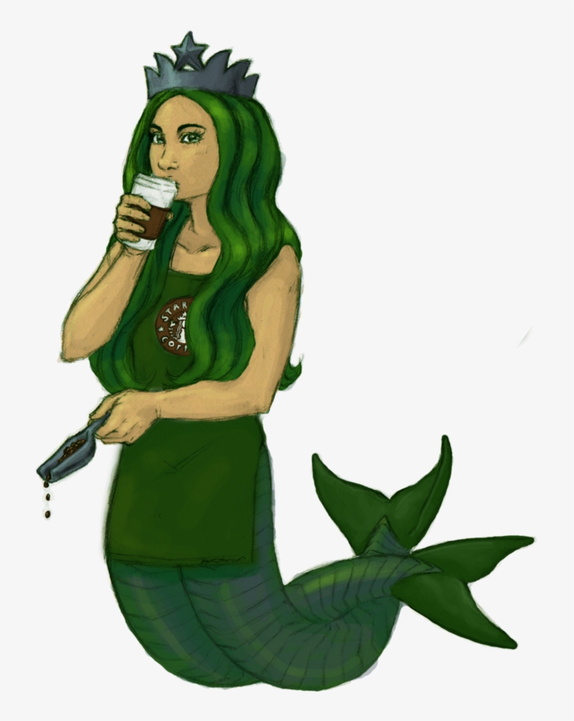 Siren Frappuccino Coffee Starbucks Mermaid Free Download - Siren Starbucks, transparent png