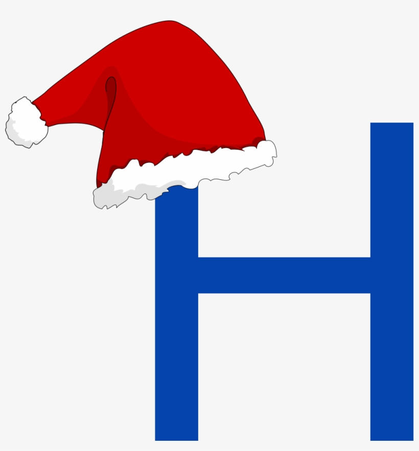Santa Hat H - Christmas Green Hat Png, transparent png