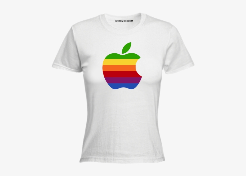 Stripped Apple Logo Tshirt - Psalms 37 4 T Shirt, transparent png