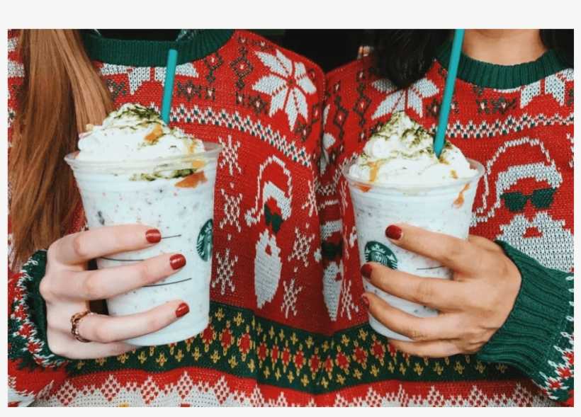 Today Only , They're Giving Customers A Free Ugly Sweater - Frappuccino, transparent png