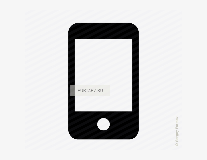 Mobile Phone Vector Icon Of Smartphone - Gadget, transparent png