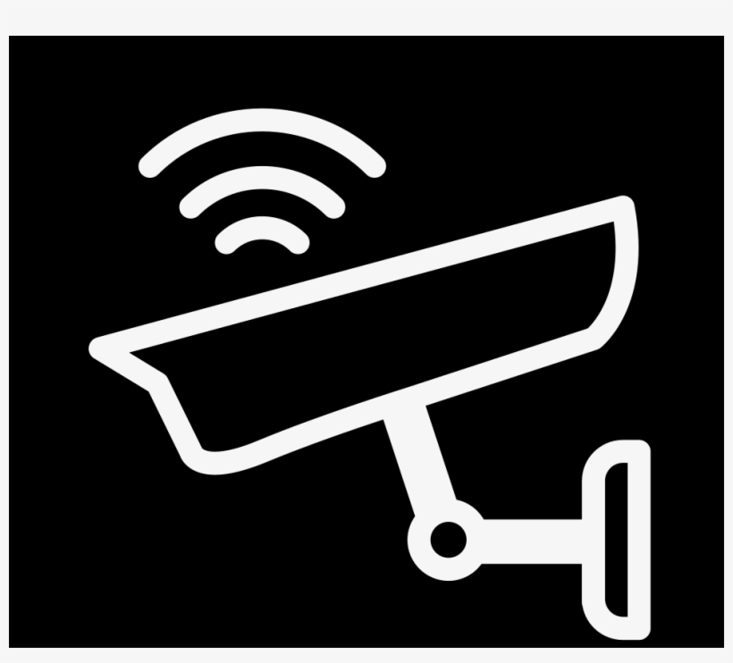Surveillance Video Camera Outline Comments - Sign, transparent png