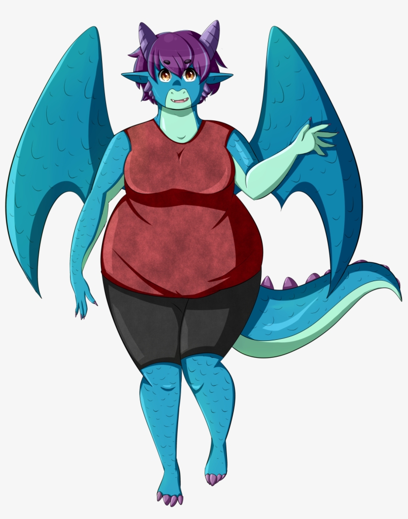 Cute Blue Dragon - Cartoon, transparent png