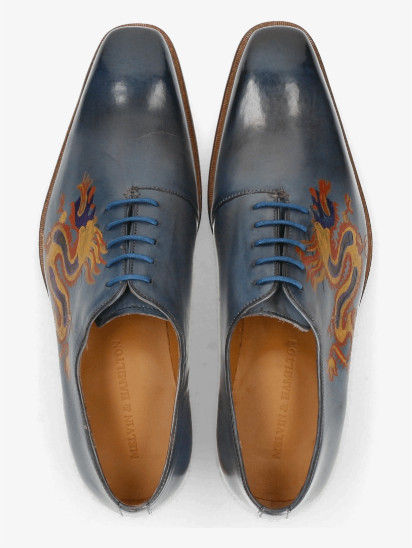Oxford Shoes Clark 6 Moroccan Blue Dragon - Melvin & Hamilton, transparent png