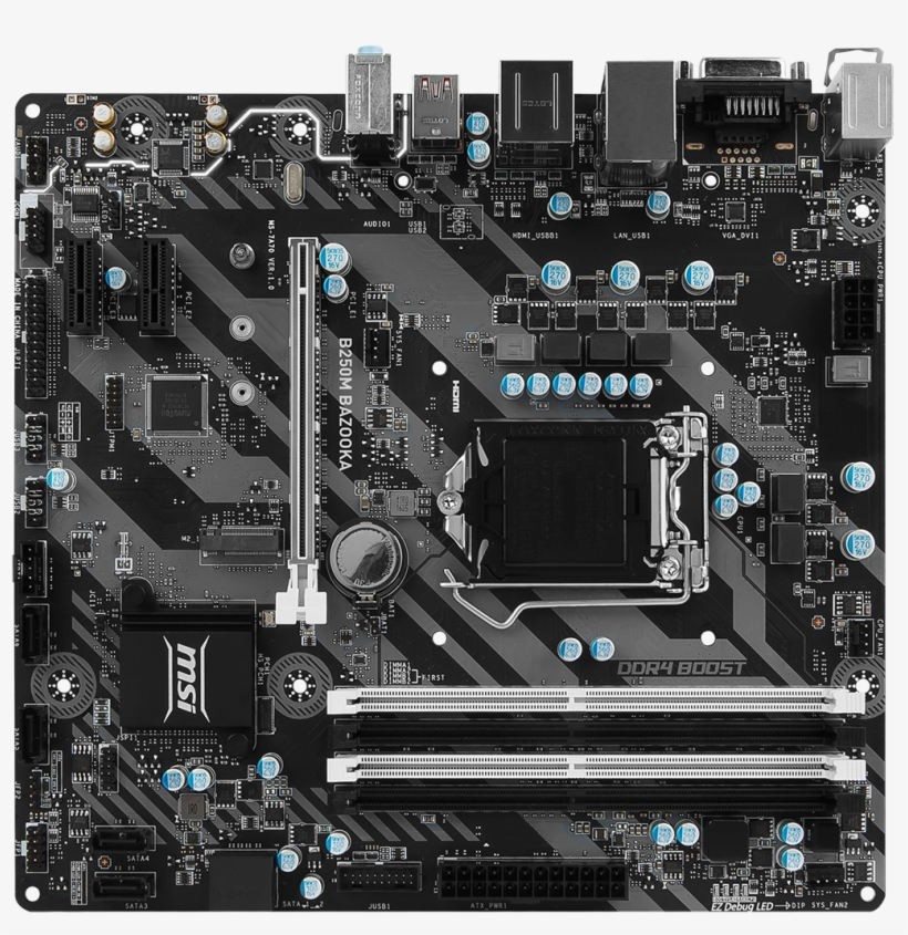 B250m Bazooka 2d - Msi B250m Bazooka M Atx, transparent png
