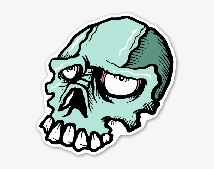 Bobby Indibone Skull Stickers Labels Decals Clipart, transparent png