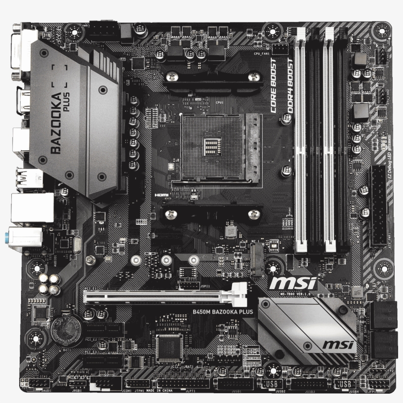 Off - Msi B450m Bazooka Plus, transparent png