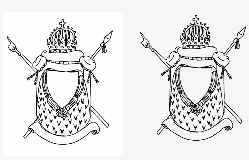 Sketchy Napoleonic Coat Of Arms - Illustration, transparent png