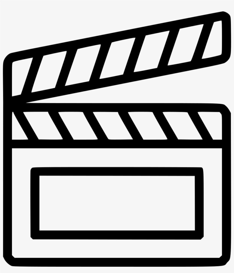 Film Clapper Media Cinema Svg Png Icon Ⓒ - Clapperboard, transparent png