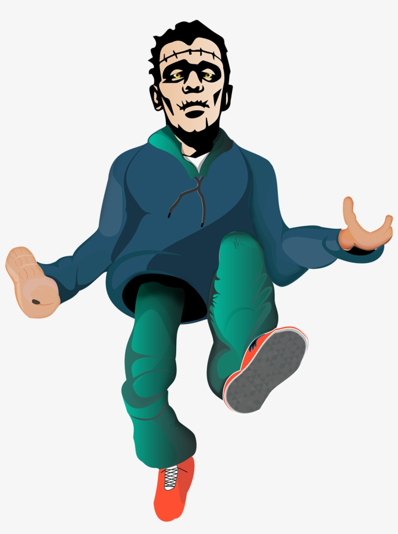 Frankenstein Cartoon Character - Cartoon, transparent png