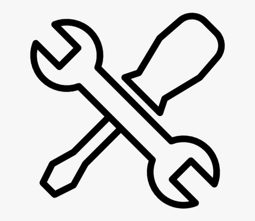 Wrench Free Vector Icon Designed By Retinaicons - Line Art, transparent png