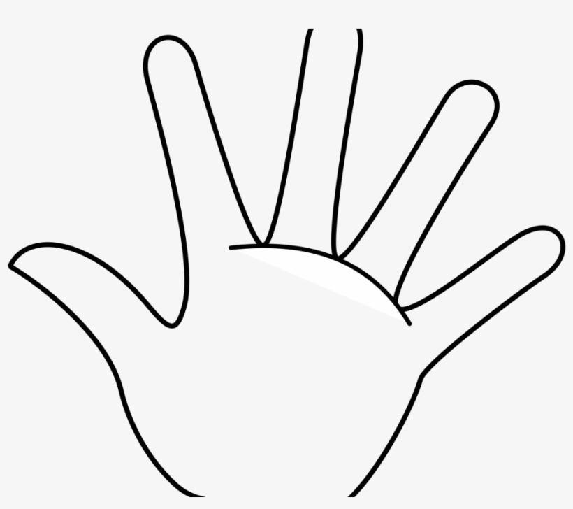 Beautiful Looking Hands Clip Art Free Clipart Images - Hand In Black And White, transparent png