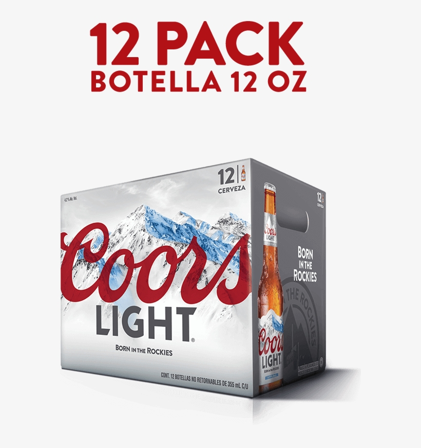 Coors Light - Coors Light Beer - 12 Pack, 12 Fl Oz Cans, transparent png
