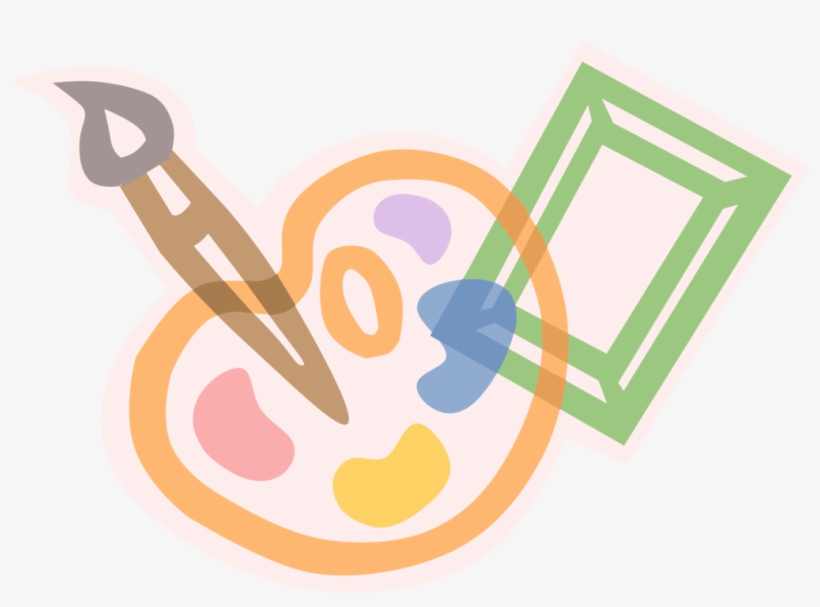 Vector Illustration Of Visual Arts Artist's Paint Art - Simbolo De Arte ...