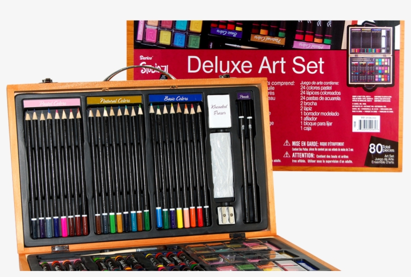 Art & Activity Sets For Kids Rex Art Supplies - Darice Studio Professional Art Set In Wooden Case, transparent png