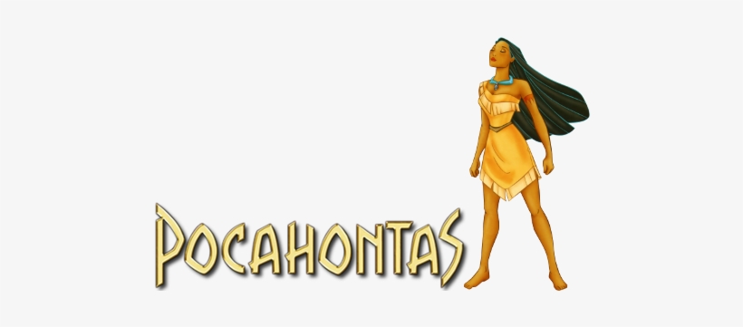 Pocahontas Movie Image With Logo And Character - Pocahontas Disney Logo Png, transparent png