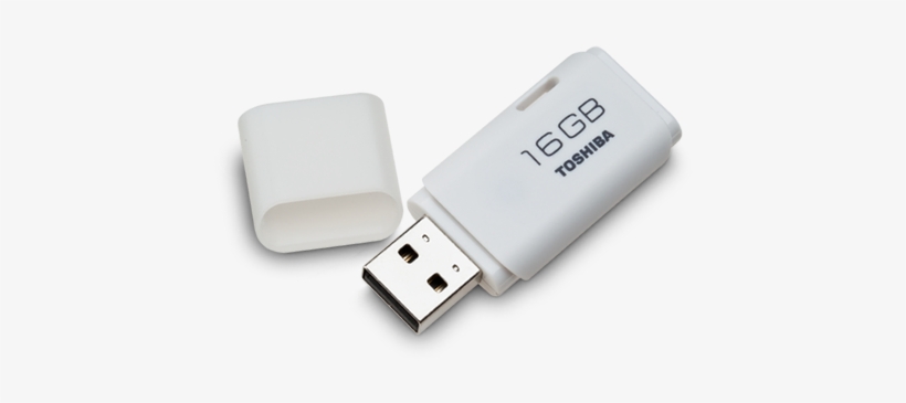 Toshiba Usb Flash Drive - Toshiba Usb 2.0 Flash Drive 16gb White, transparent png