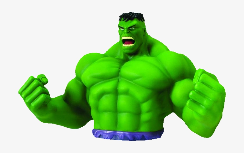 Hulk - Hulk Bust Bank, transparent png