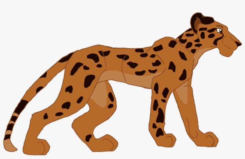 Cheetah Cub Clipart At Getdrawings - Drawing, transparent png