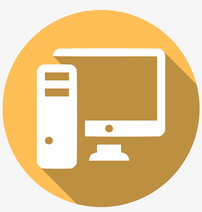 Icon Of A Desktop Computer - Computer Laboratory Icon Png, transparent png