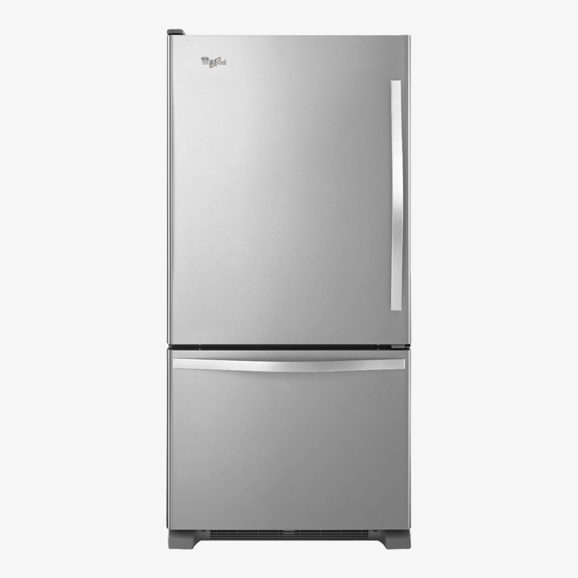 Image For Whirlpool Bottom Freezer Refrigerator - Whirlpool Refrigerator Png, transparent png