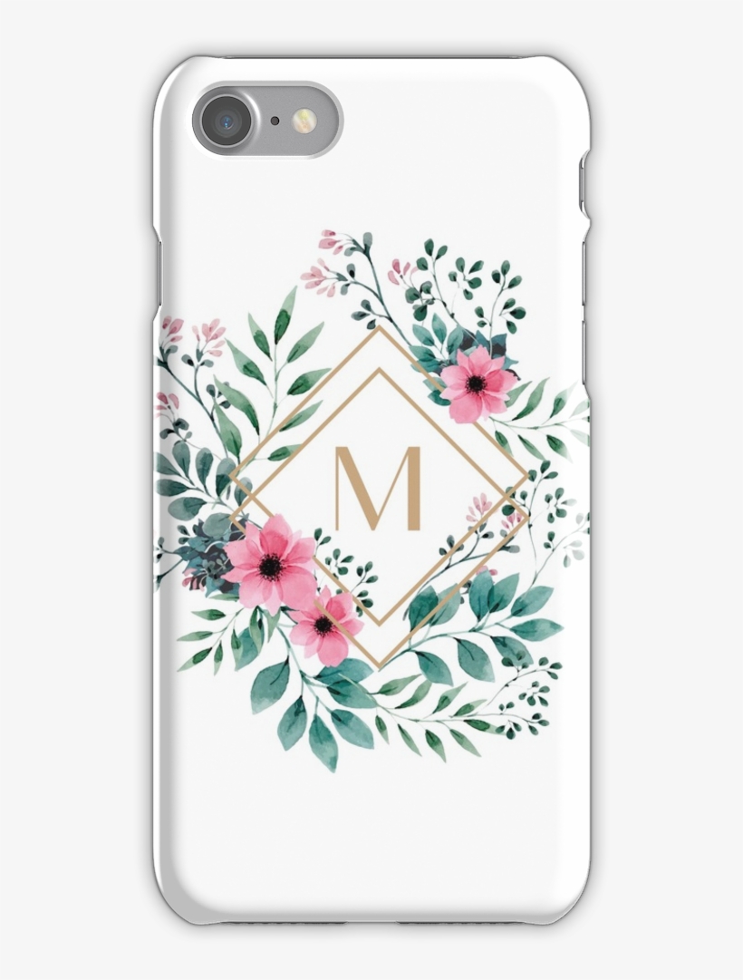 Watercolor M Iphone 7 Snap Case - Happy 50th Birthday: Birthday Party Guest Book [book], transparent png