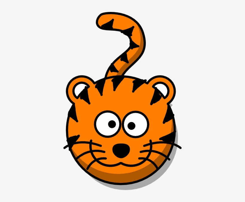 No Body Clip Art At Clker Com - Tiger Head Clipart Cute, transparent png