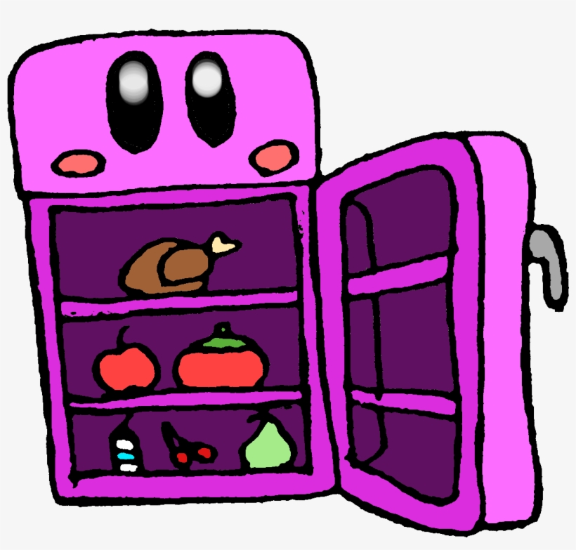 Refrigerator Kirby - Kirby, transparent png