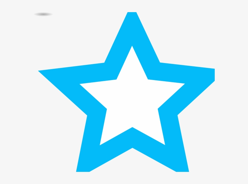 Blue Star Outline Png, transparent png