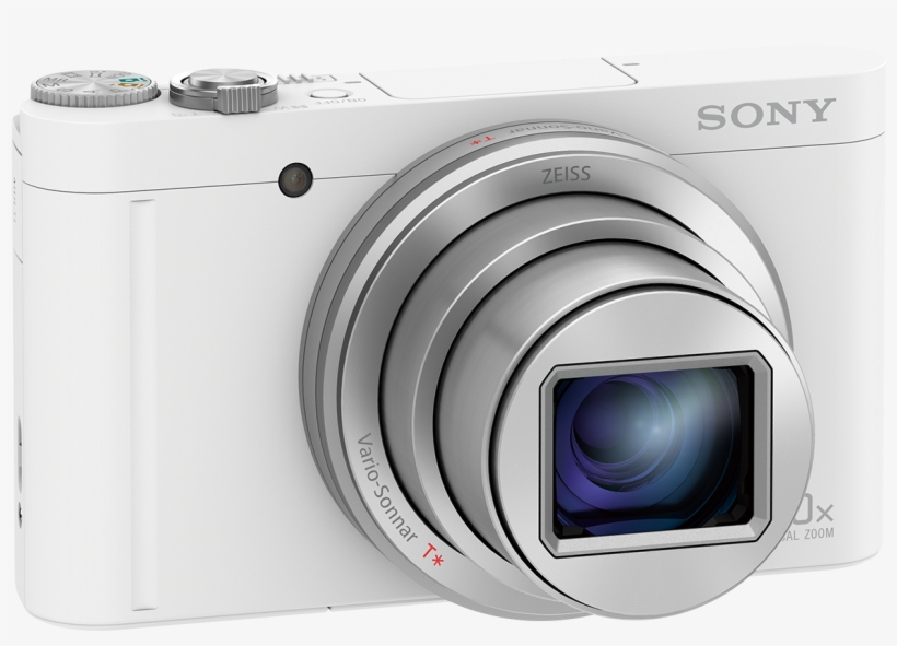 S0ny Cyber Shot Wx500 Compact Digital Camera - White, transparent png