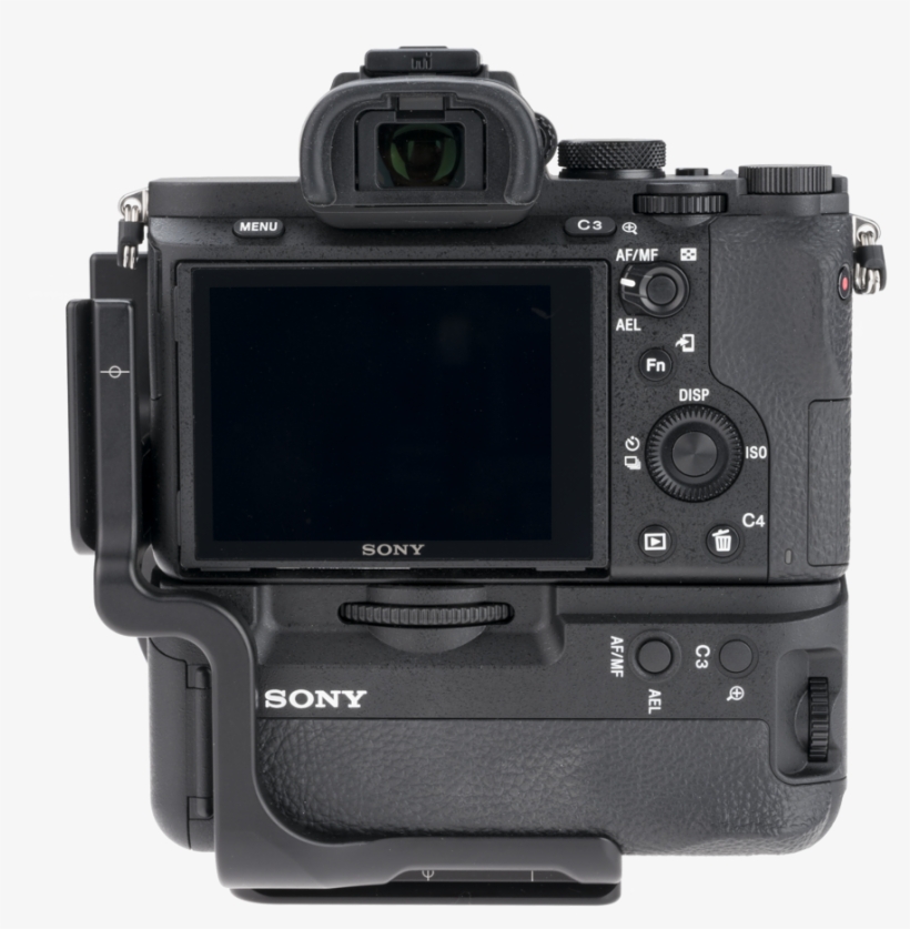 Bvgc2em Aluminum L Plate Attached To Sony Camera Back - Really Right Stuff A7, transparent png