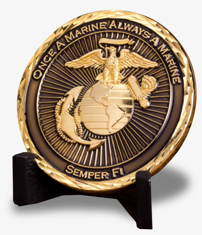 Marines, We Encourage You To Take The First Step And - Challenge Coin, transparent png