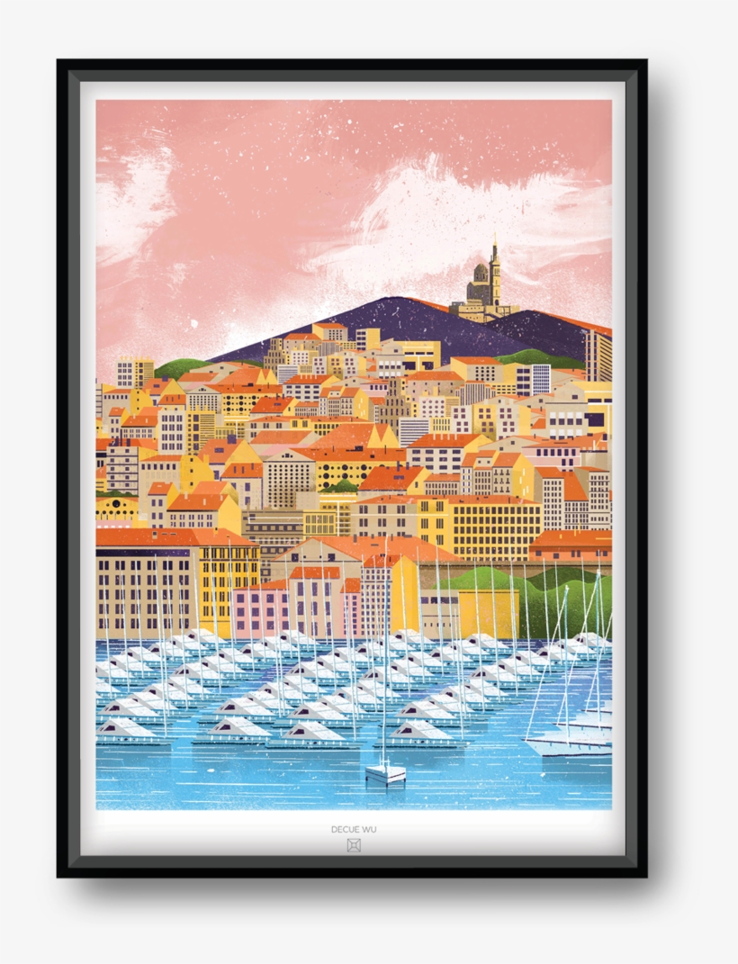 Marseille City Illustration - Marseille, transparent png