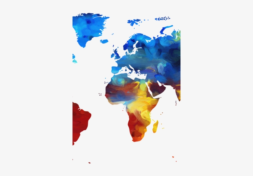 Colorful-1974699 - World Map, transparent png