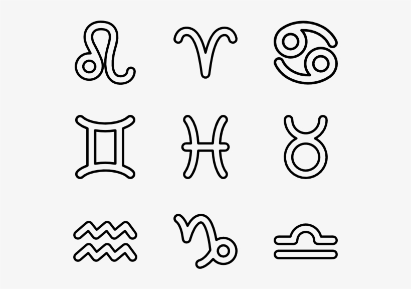 Zodiac Stroke - Science Icon Vector, transparent png