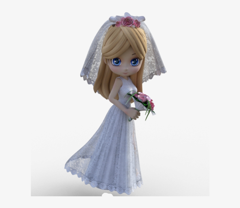 Pretty Girl Wedding Dresses, Flower, Wedding, Rose - Doll, transparent png