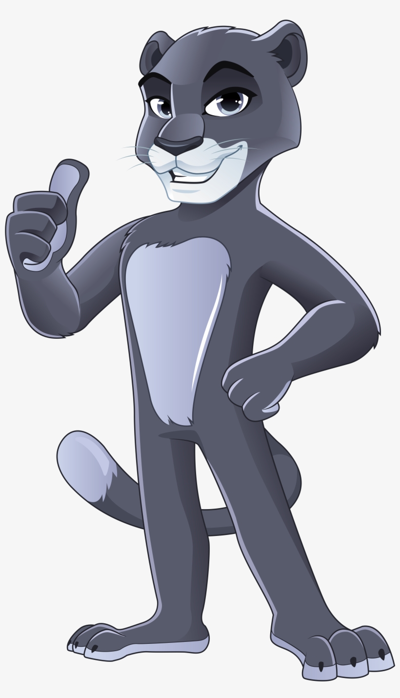 Panther Clipart Friendly - Dj Panther, transparent png