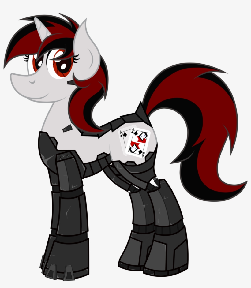 Jpg Transparent Download Blackjack Security Mare By - Cyborg Pony Oc, transparent png