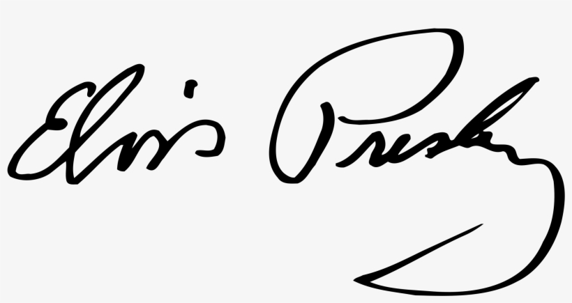 Elvis Presley Signature Logo Png Transparent - Elvis Presley Signature, transparent png
