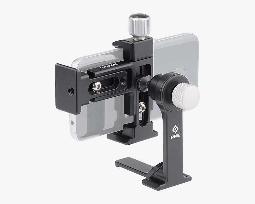 L-clamp, Dovetail And Pocket Stand Holding A Samsung - Mobile Phone, transparent png